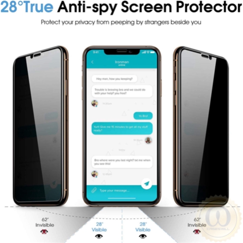 Kính Cường Lực Chống Nhìn Trộm Bảo Vệ Màn Hình Cho Iphone 11 Pro X Xs Max Xr
