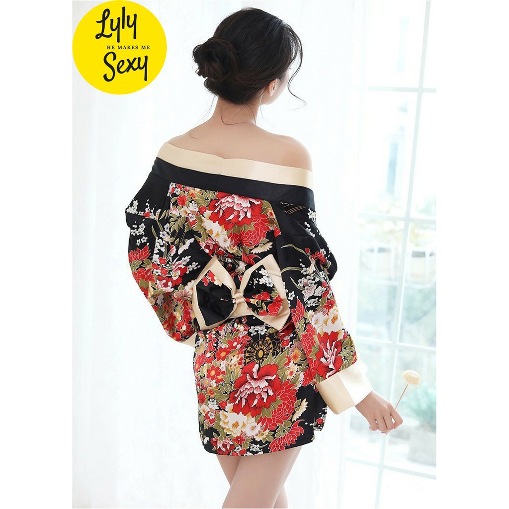 FLASH SALE TRONG NGÀY Váy ngủ kimono sexy quyến rũ trong phòng ngủ VN02