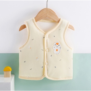 Áo gile trần bông mỏng cho bé 0-18m