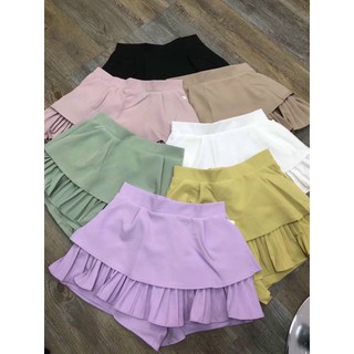 Chân váy xếp ly gấu Mã 330