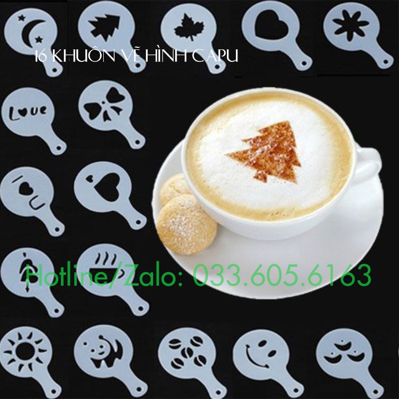 Khuôn cappuccino bộ 16 khuôn