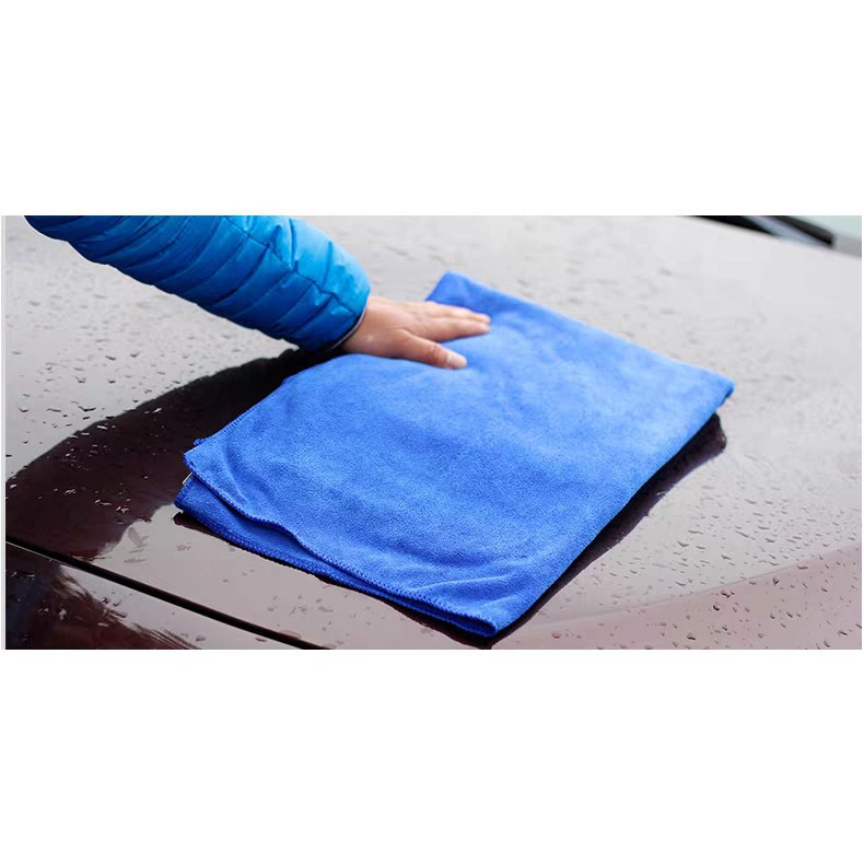 Bộ 5 khăn lau xe, khăn lau xe oto đa năng 35x75cm 110gram sợi microfiber giao màu ngẫu nhiên