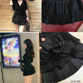 Chân váy lưng cao lót quần