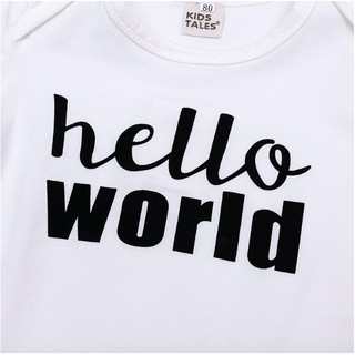 Set 3 món sơ sinh Hello World cho bé