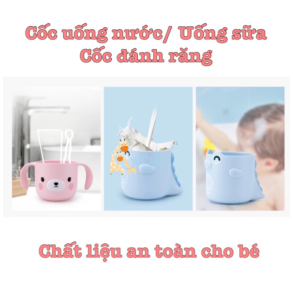 Cốc tập uống nước, cốc uống sữa, cốc đánh răng cho bé đa năng GoryeoBaby - SEED BABY