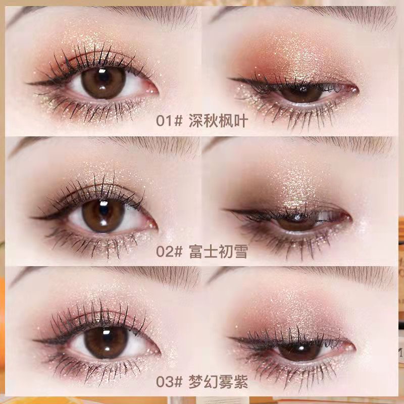 Bảng Phấn Mắt NOVO 9 Màu Lì Và Ánh Nhũ Kết Hợp Trang Điểm Kháng Nước Và Lâu Trôi NO.5645