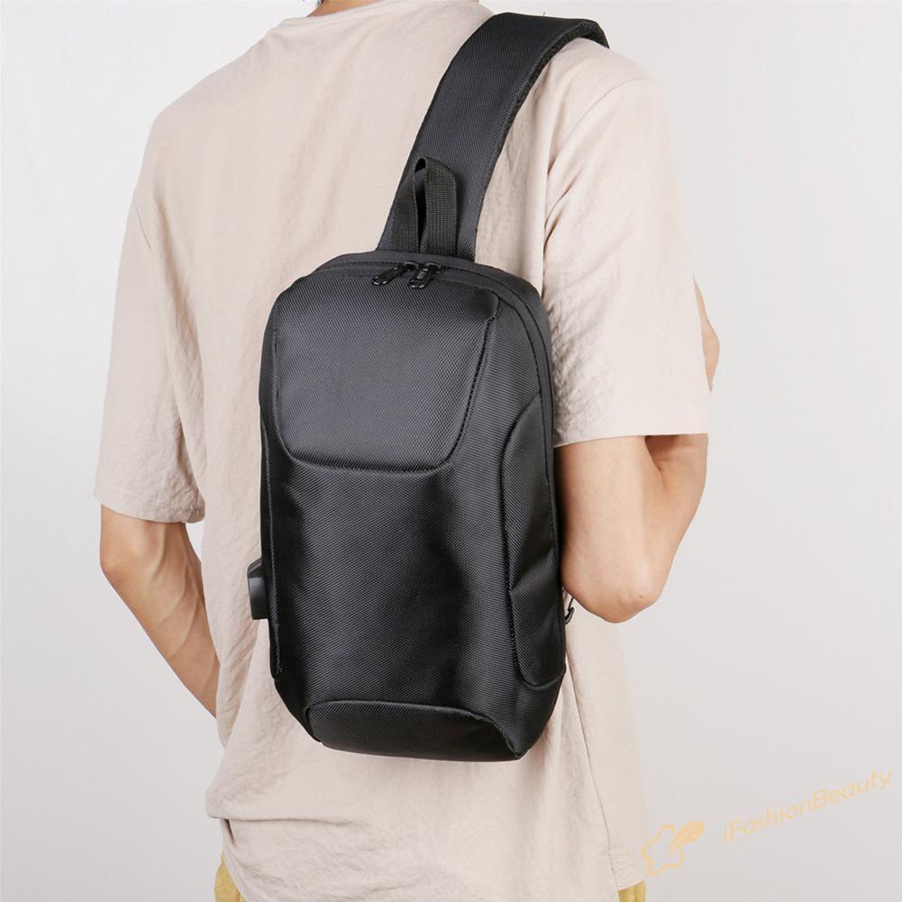 ✿IF✿Multi-function Men Crossbody Bag Anti-theft Waterproof Shoulder Chest Pouch