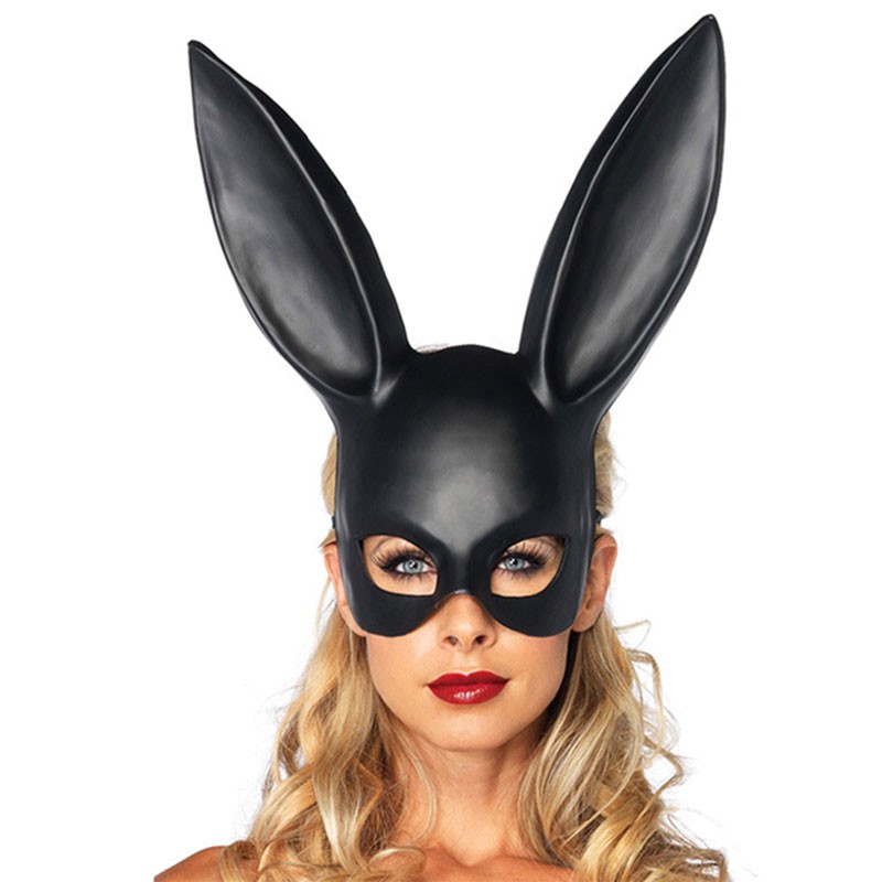 GETNOIVAS Mặt nạ phối tai thỏ dùng để hóa trang cho lễ Halloween