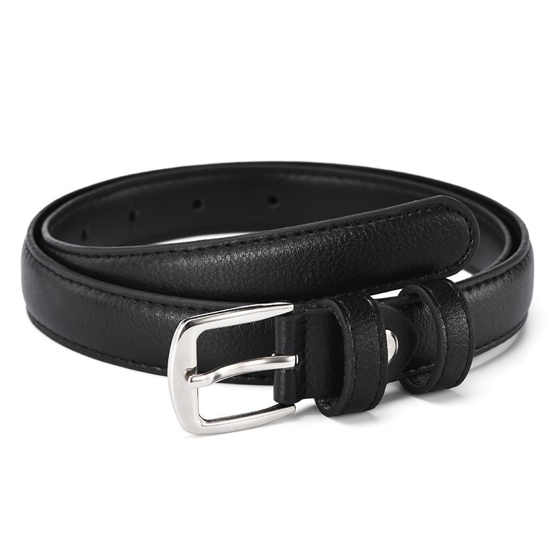 Thắt lưng nữ bản nhỏ cá tính khóa vuông phong cách Hàn Quốc loại 1 dài 105cm rộng 2.5cm Mely Fashion TL01