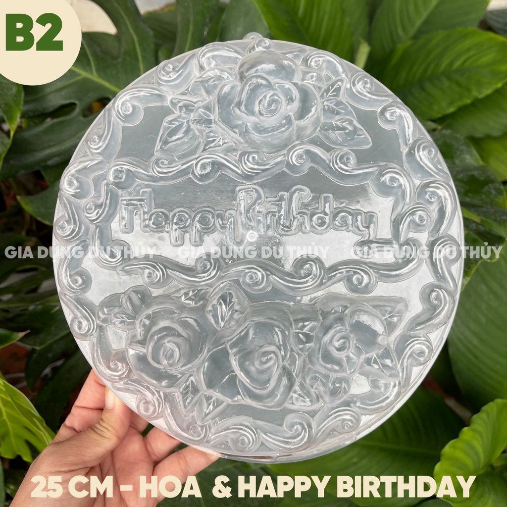 Khuôn rau câu Vĩnh Trường  25 cm, 30 cm, hình hoa hồng, happy birthday, cá vàng, trái tim, song hỷ, rồng phụng, chùm nho