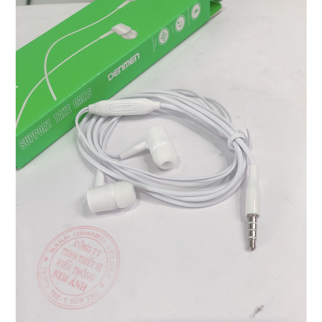 Thanh Lý Tai nghe Denmen Dr02 đa năng chuôi cắm 3.5 ly, hàng chính hãng