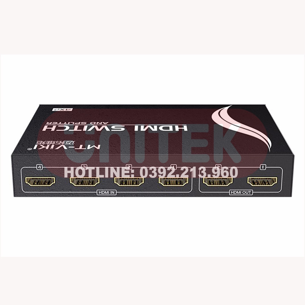 Bộ Chia HDMI 4 Cổng Vào 2 Cổng Ra Có Điều Khiển VIKI MT-HD4-2