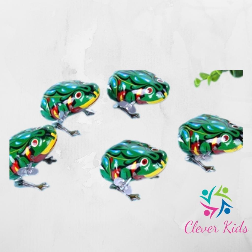 Ếch nhảy vặn cót ,đồ chơi giúp trẻ em vui chơi phát triển tư duy- Đồ chơi tuổi thơ nghộ nghĩnh rất đáng yêu