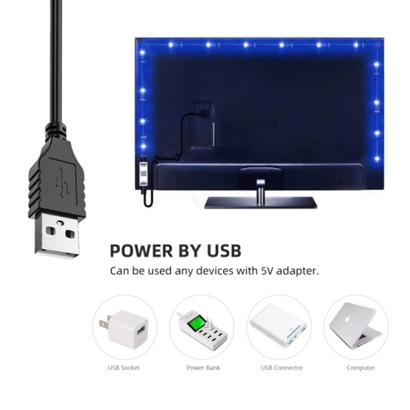 Thanh Điều Khiển Đèn LED Hồng Ngoại 5M 24 Phím Không Dây 5-12v Cho 5050 3528 5054