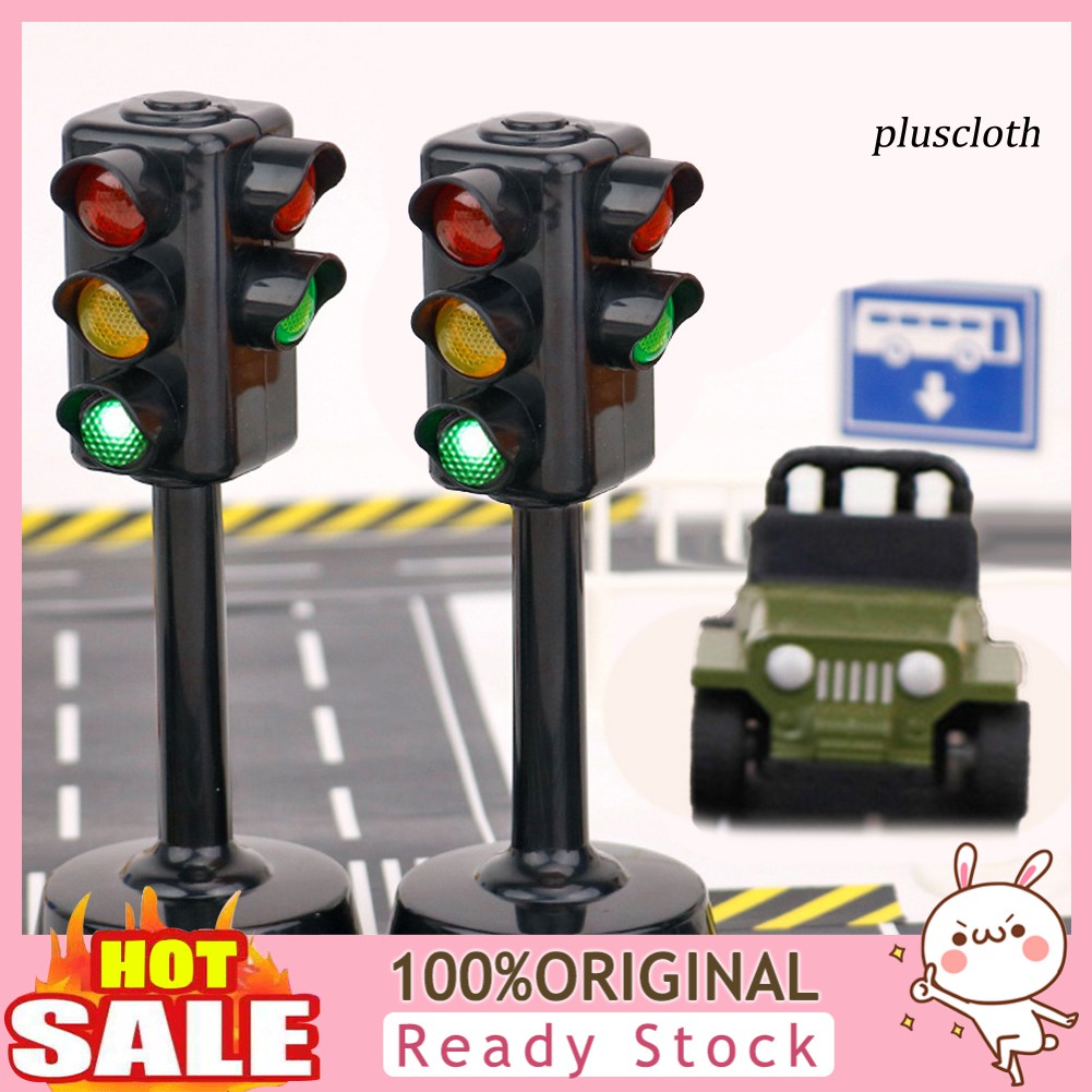 Mô Hình Biển Báo Giao Thông Mini Có Đèn Led Và Nhạc Cho Bé