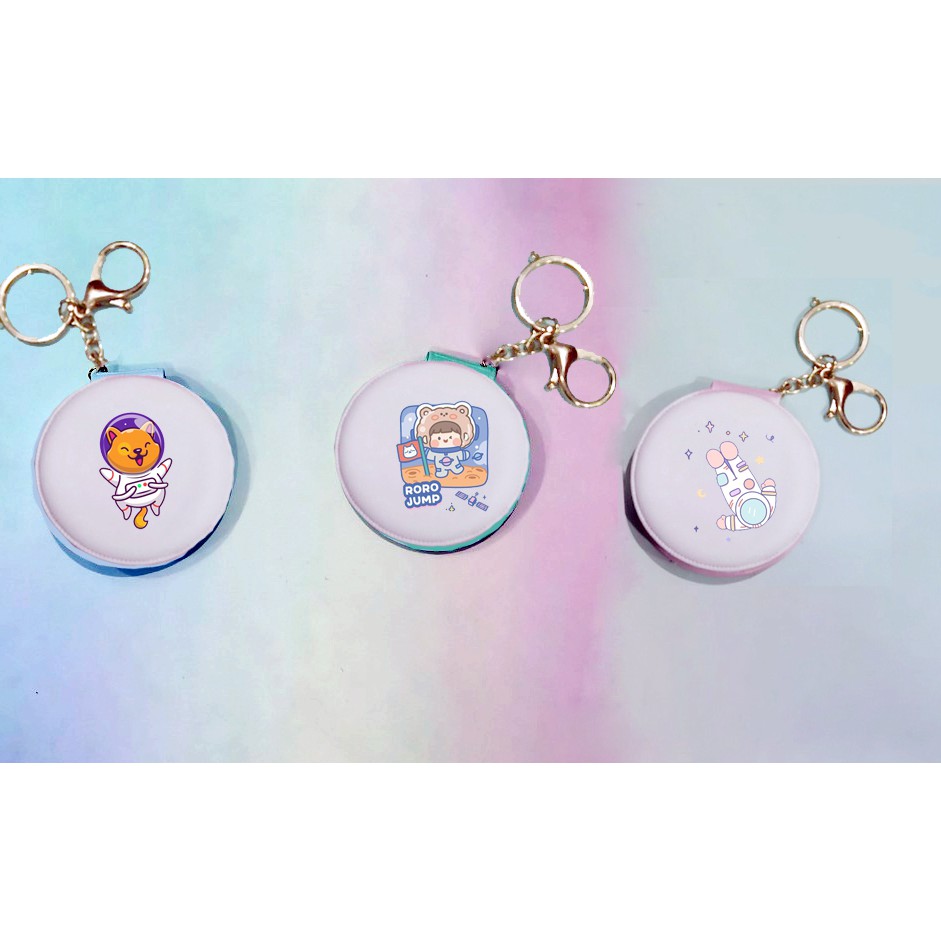 Gương phi hành gia 2 mặt GIK34 móc khoá astronaut in hình hoạt hình cute dễ thương thần tượng idol