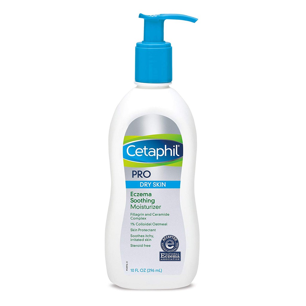 Kem Dưỡng Ẩm Cơ Thể dành cho da viêm, khô Cetaphil Restoraderm Eczema Calming Body Moisturizer 296ml (Mỹ)