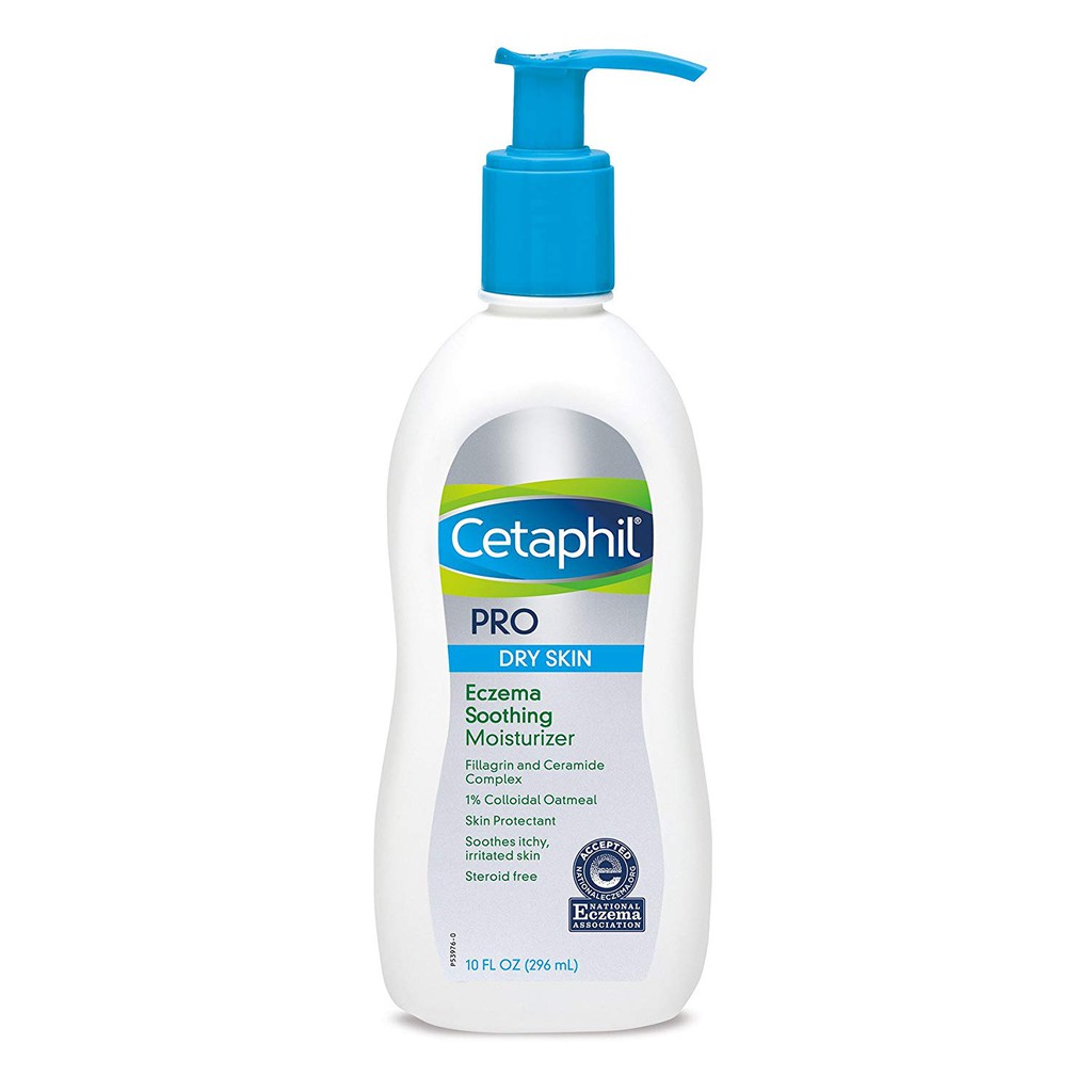 Kem Dưỡng Ẩm Cơ Thể dành cho da viêm, khô Cetaphil Restoraderm Eczema Calming Body Moisturizer 296ml (Mỹ)