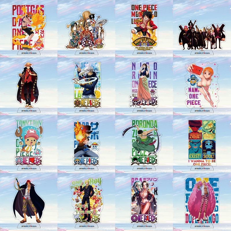 Giá Đỡ Bằng Acrylic Hình Nhân Vật Hoạt Hình One Piece Trang Trí Xe Hơi