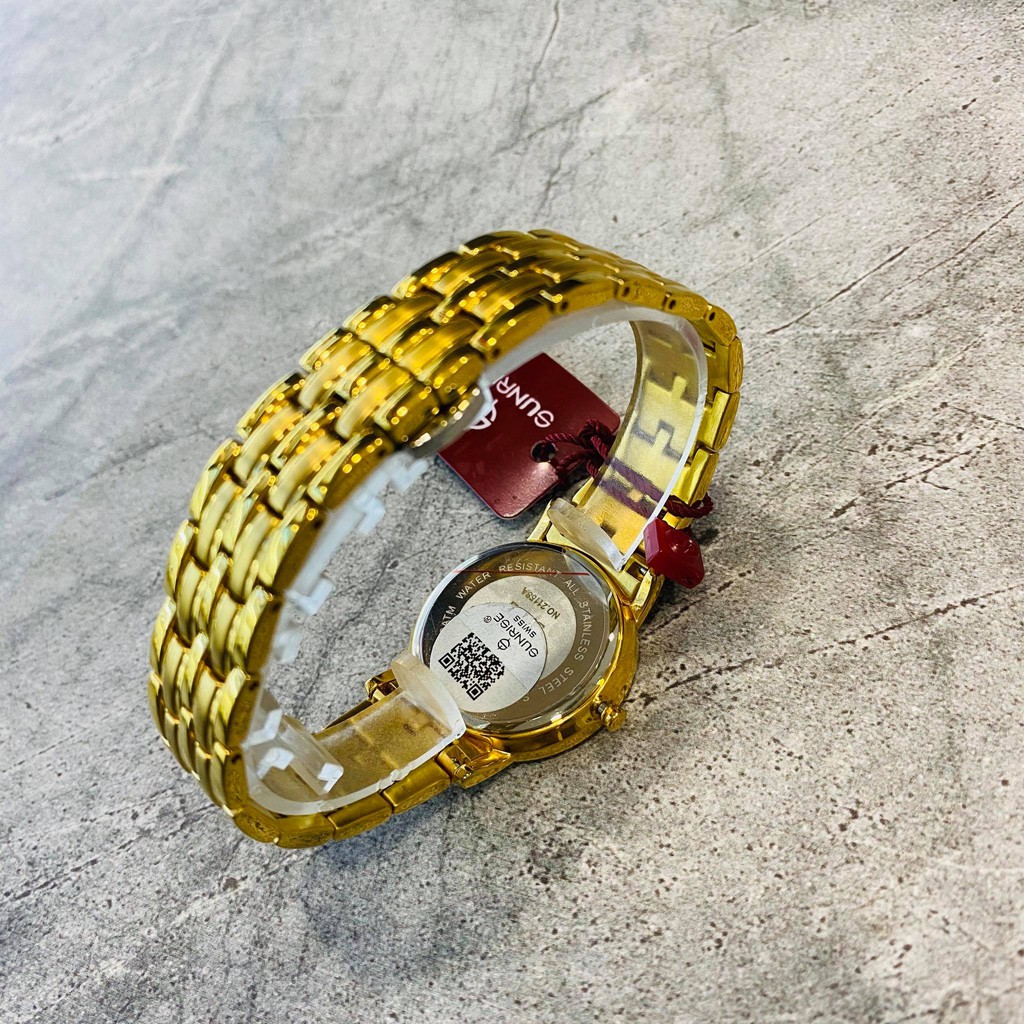 Đồng hồ Sunrise cặp đôi chính hãng Nhật Bản 2115.SA.G.D - kính saphire chống trầy -