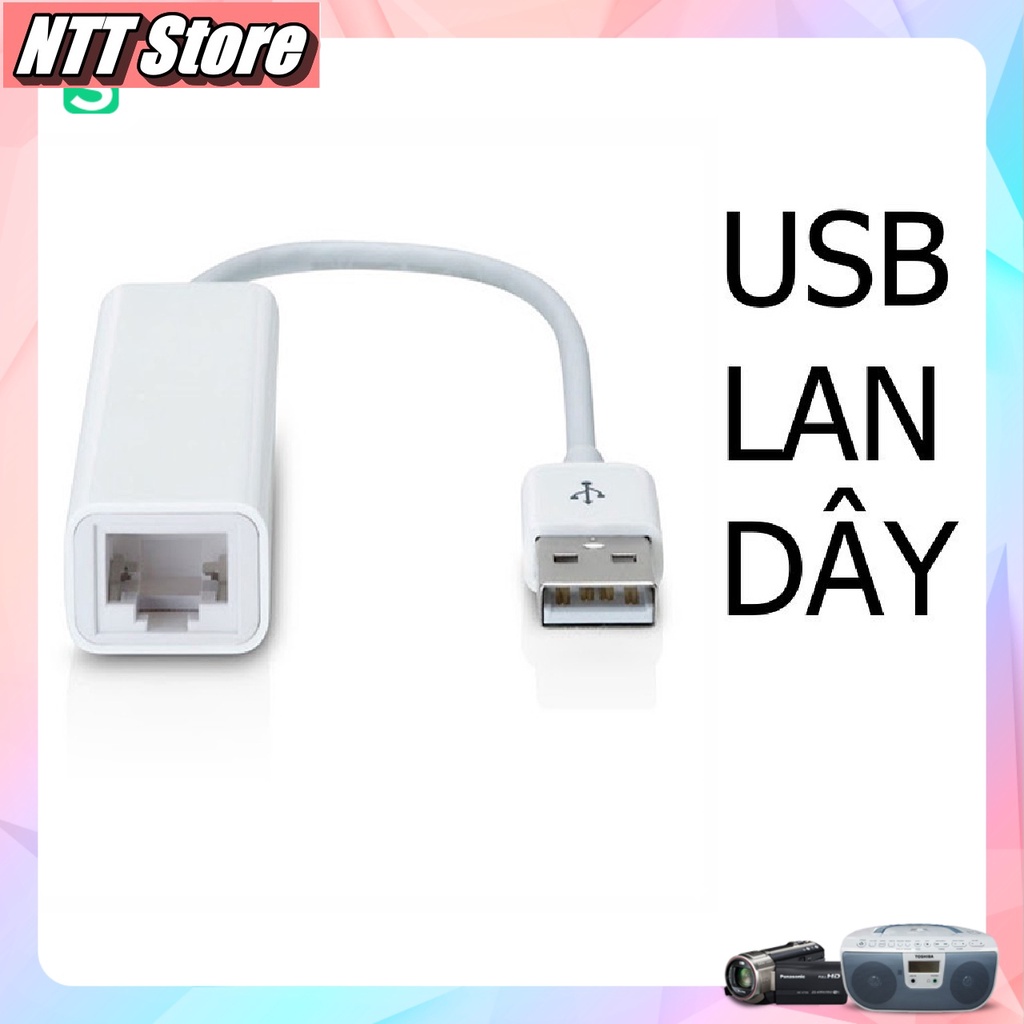 Dây chuyển đổi từ USB sang cổng mạng Lan mới 100% - NTT Shop