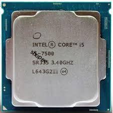 CPU intel I5 - 7500+7400 Tray không box+tản