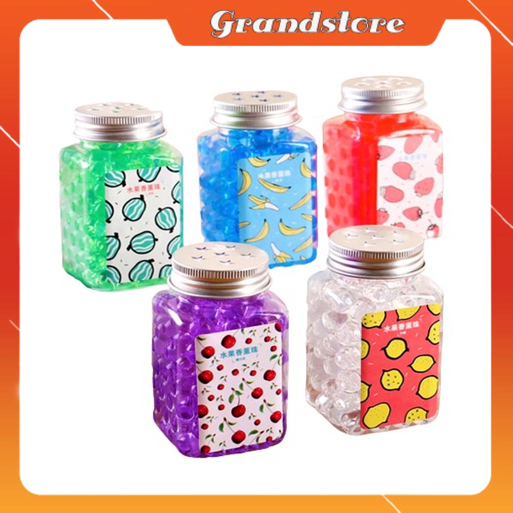 Lọ sáp thơm dạng viên mini hạt tròn hương trái cây thơm lâu khử mùi để bỏ tủ quần áo tủ đồ, ô tô, phòng ngủ, nhà vệ sinh