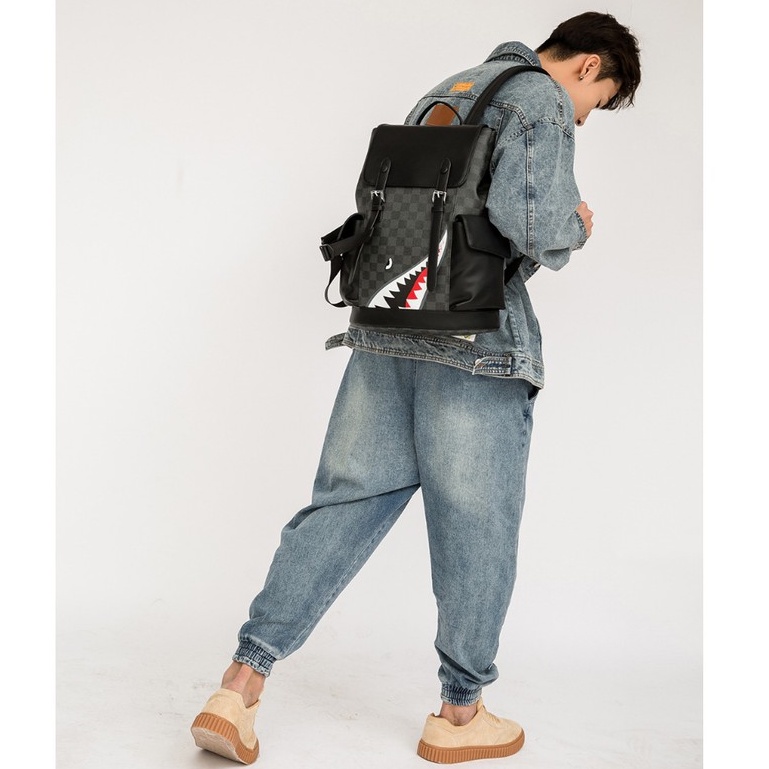 Balo da nam nữ unisex Loho thời trang ulzzang cao cấp hàn quốc đựng laptop phù hợp cho sinh viên đi học phượt du lịch