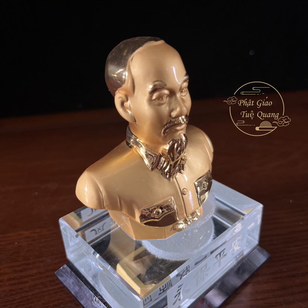 Tượng Bác Hồ Để xe (vật phẩm phong thủy thu hút tài lộc) phật giáo tuệ quang