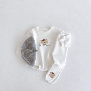 Body chip trắng kèm quần cho bé