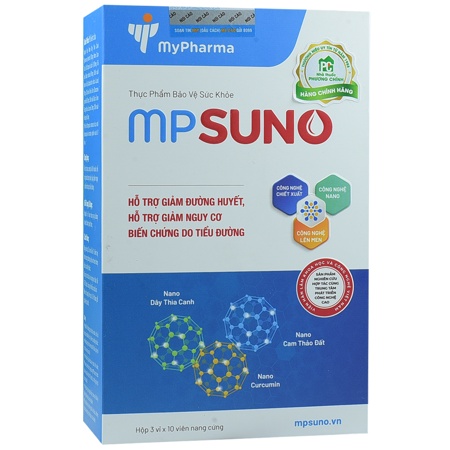 Viên Uống Tiểu Đường MPSuno Giúp Tăng Bài Tiết Insulin, Giảm Đường Huyết Và Biến Chứng Tiểu Đường