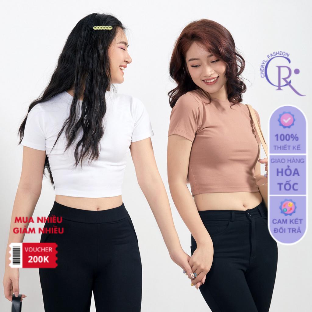 Áo croptop nữ ôm body chất Borip cao cấp co giãn áo 3 lỗ nữ CHR005