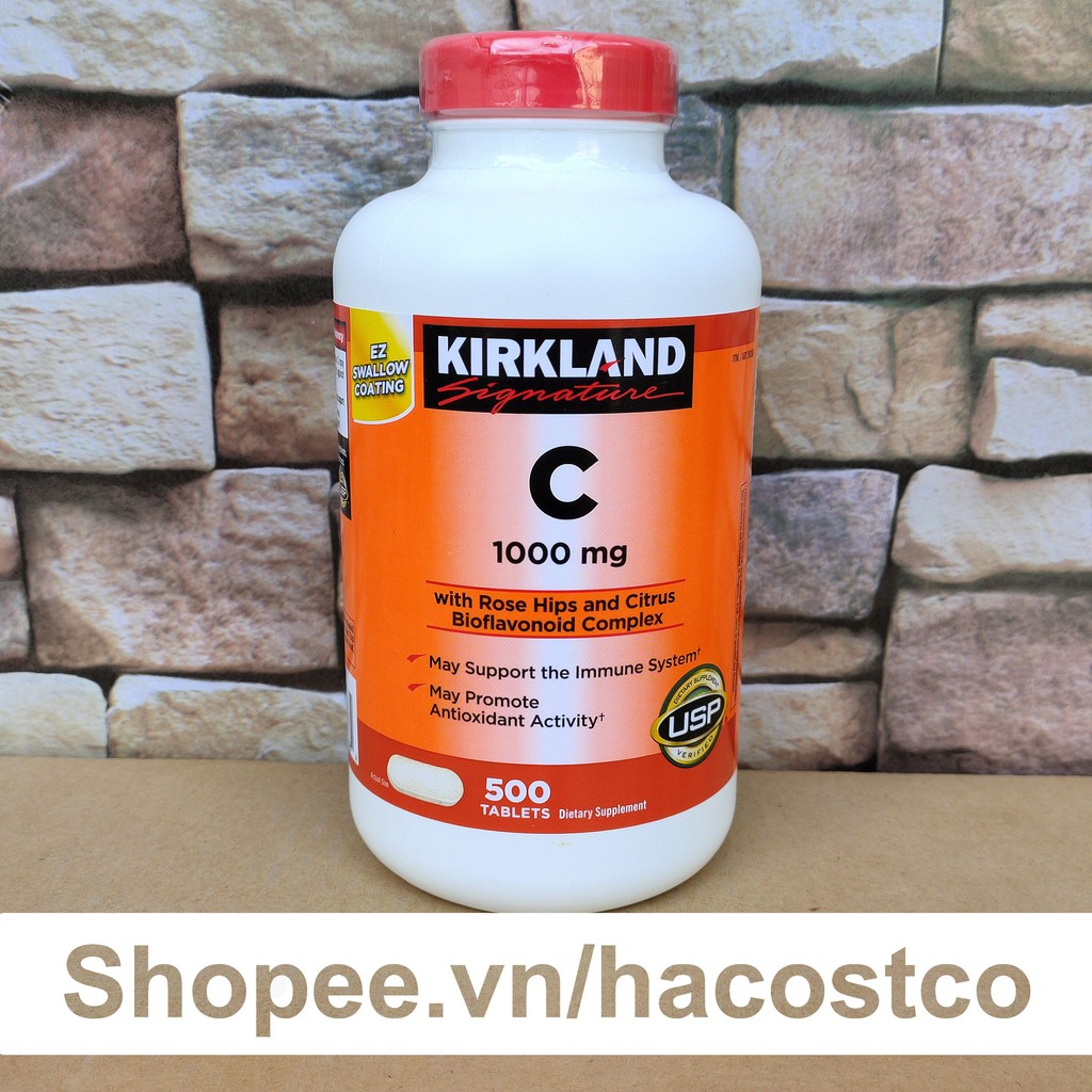 Viên Uống KIRKLAND Signature VITAMIN C 1000 mg 500 Viên