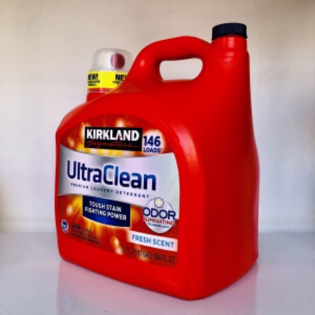 Nước giặt tẩy trắng Kirkland Signature Ultra Clean Premium Laundry Detergent 5.73 lít (146 Loads) nhập Mỹ