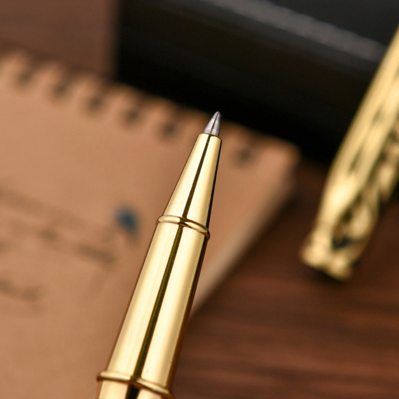 Bút ký bằng kim loại mực đen phong cách sang trọng cho văn phòng/học sinh