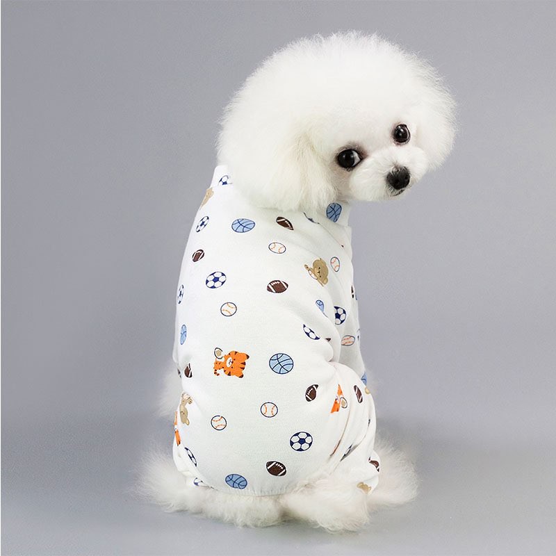jumsuit pijama (áo liền quần ) mẫu in dễ thương cho chó mèo