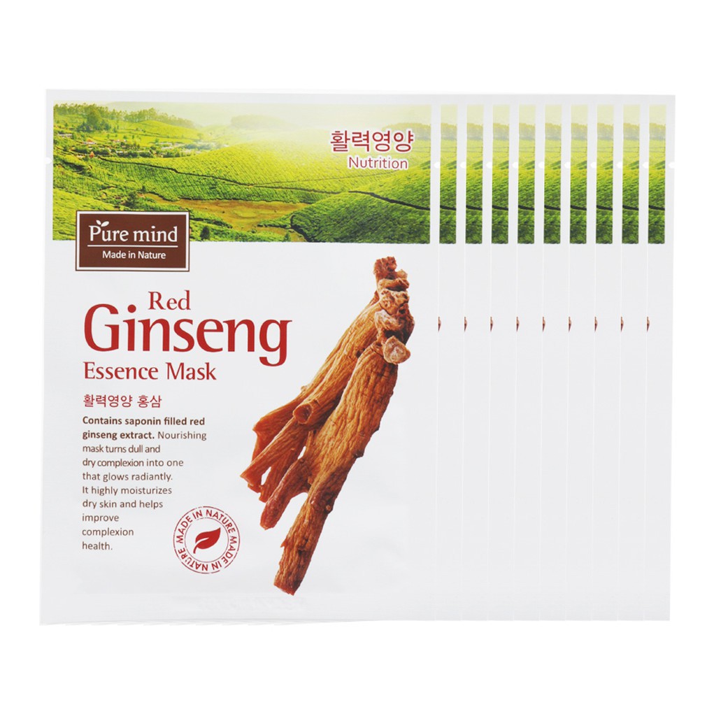 [Mã BMBAU50 giảm 7% đơn 99K] Mặt nạ Nhân sâm đỏ Pure Mind Red Ginseng Essence Mask 23ml