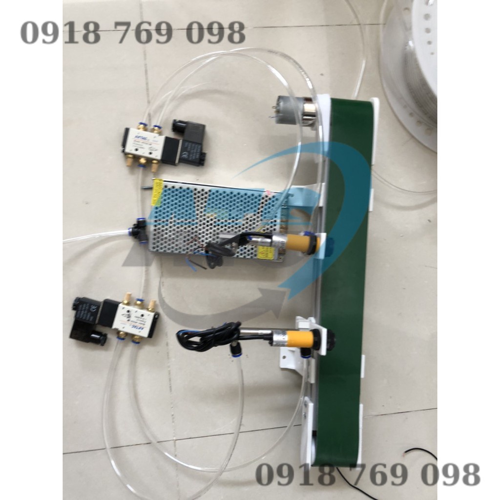 Mô hình phân loại màu sắc và chiều cao dùng PLC