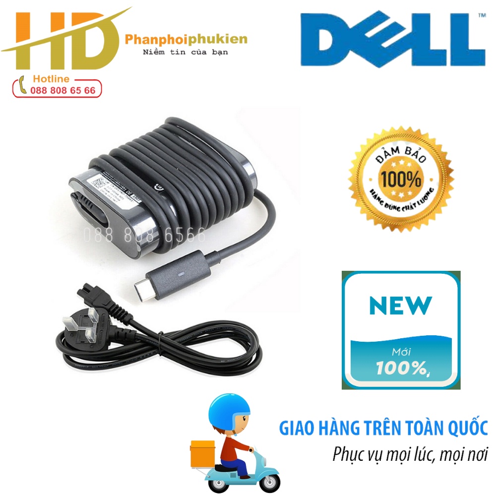 Sạc Laptop Dell Latitude 7275 20V-1.5A Type-C - Adaper Dell Latitude 7275 20V-1.5A