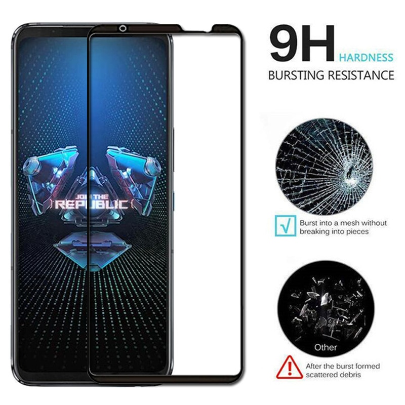 Kính cường lực bảo vệ toàn màn hình cho Asus Rog Phone 5 3 2 1 5 Pro Ultimate 3 Strix ZS661KS ZS660KL