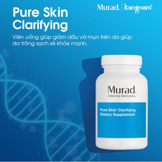 Viên Uống Giảm Mụn Murad 120 Viên TẶNG Kem Ngừa Mụn 4h Murad Rapid Relief 15ml+ Sửa rửa mặt mini Murad 15ml