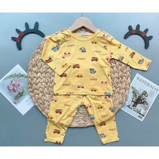 [SALE] Bộ Dài Tay Cho Bé Trai, Bé Gái Minky Mom Vải Thun Lạnh Hoạ Tiết Bò Sữa Hot Trend Ver 3,Quần Áo Thu Đông MKMTD2115