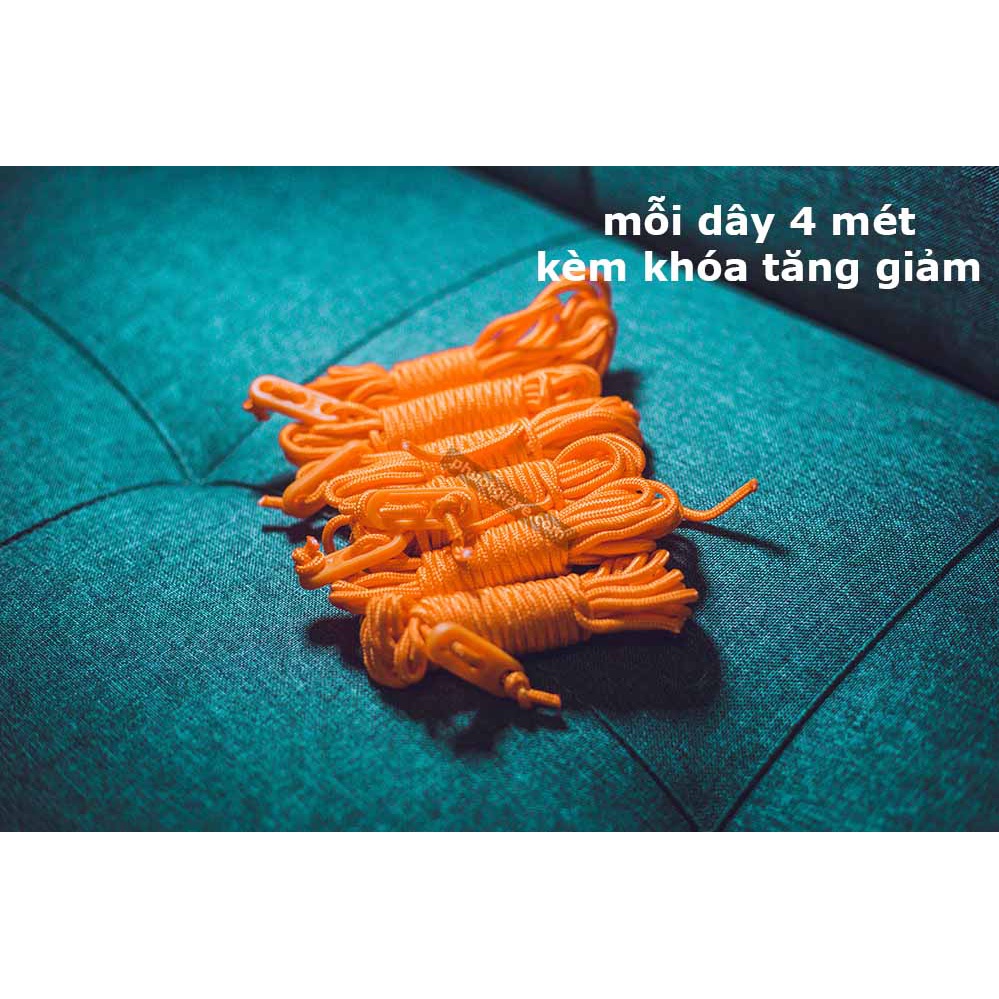 Dây dù 4 mét cắm tăng tarp kèm khoá tăng giảm
