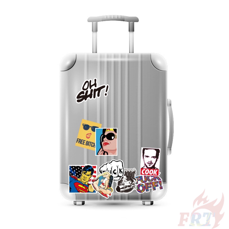 ❉ Sexy Beauty - Series 09 Kuso Giấy và decal dán tường ❉ 52Pcs/Set Punk Mixed Luggage Laptop Skateboard Doodle Stickers