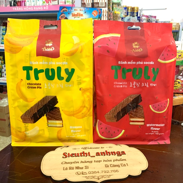 Bánh Mềm Phủ Socola Truly Anko Gói 400G
