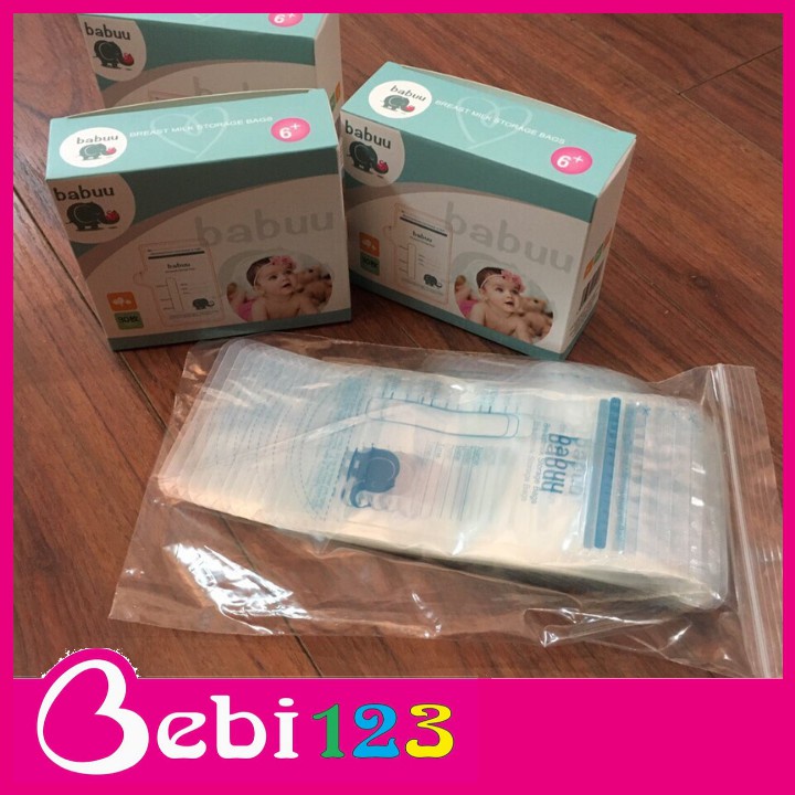 Hộp 30 túi trữ sữa Baby Babuu Nhật Bản 100ml Có Vòi Rót