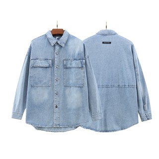 Áo Sơ Mi Tay Dài Chất Liệu Cotton In Chữ Fear Of God Thời Trang Cho Nam Và Nữ