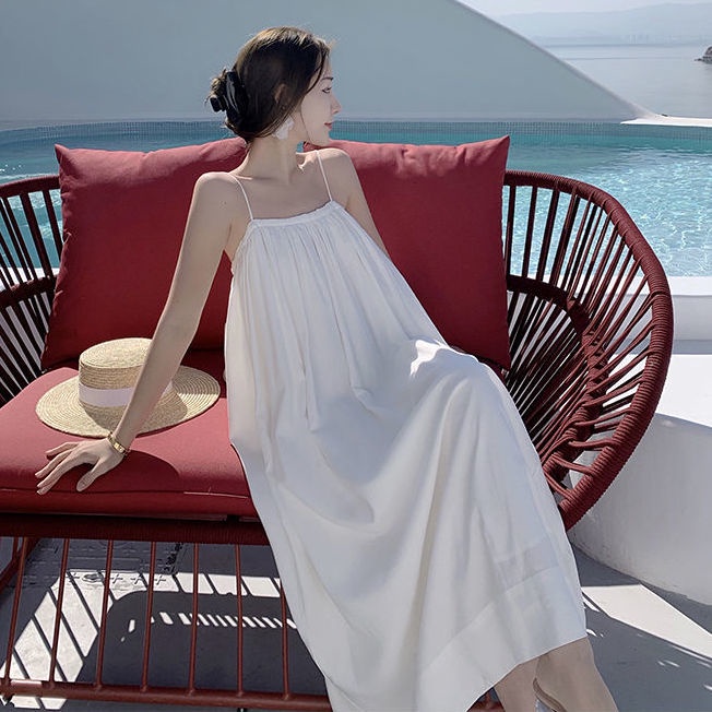 Đầm Hai Dây Dáng Dài/Ngắn Xếp Ly Màu Xanh Bơ Thời Trang Mùa Hè Cho Nữ | BigBuy360 - bigbuy360.vn