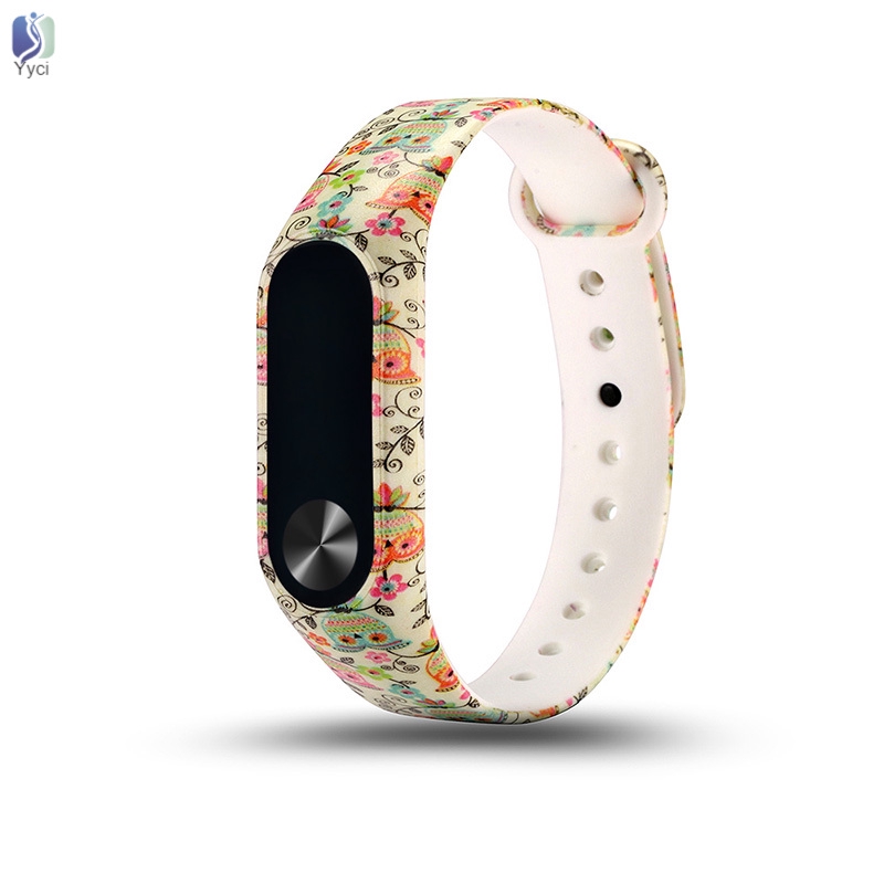 Dây Đeo Thay Thế Chất Liệu Silicon Màu Trơn Cho Xiaomi Mi Band 2