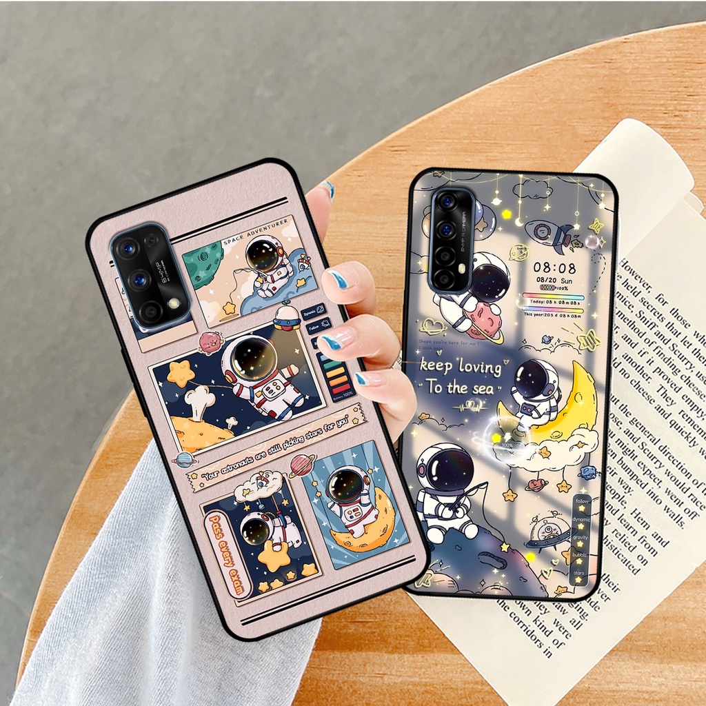 Ốp lưng Realme 7 - Realme 7 Pro hình gấu, vũ trụ ngân hà chibi. ốp chống sốc bền đẹp